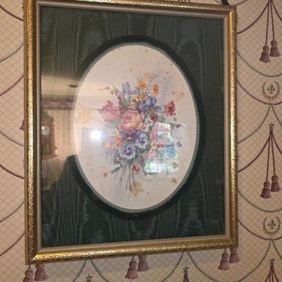 Pair of hanging wall prints