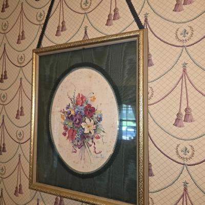 Pair of hanging wall prints
