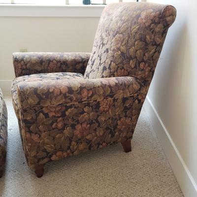 Thomasville Upholstered Chair and Ottoman (BR3-KD)
