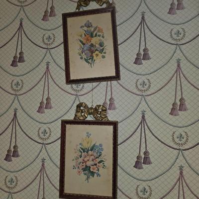 Pair of floral prints