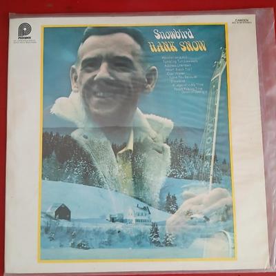 4 Vintage Country Vinyl Records – Hank Snow, Moe Bandy, Bob Wills, Chinga Chavin