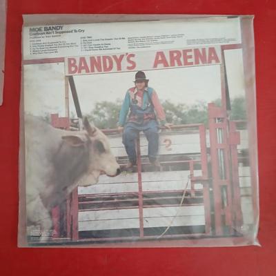 4 Vintage Country Vinyl Records – Hank Snow, Moe Bandy, Bob Wills, Chinga Chavin