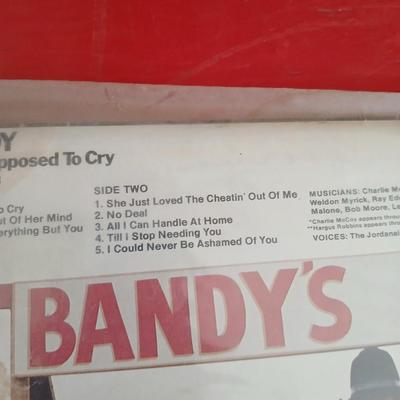 4 Vintage Country Vinyl Records – Hank Snow, Moe Bandy, Bob Wills, Chinga Chavin