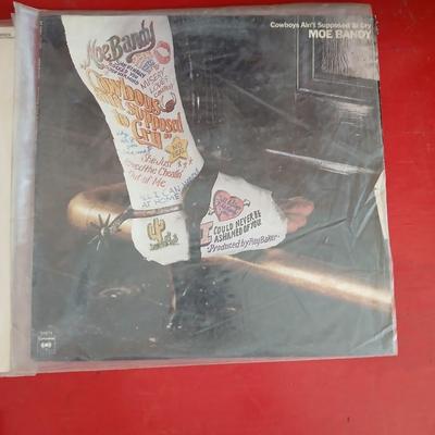 4 Vintage Country Vinyl Records – Hank Snow, Moe Bandy, Bob Wills, Chinga Chavin