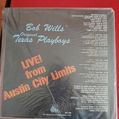 4 Vintage Country Vinyl Records – Hank Snow, Moe Bandy, Bob Wills, Chinga Chavin