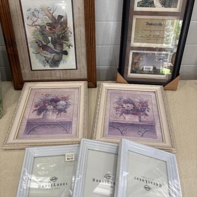 Picture frames and wall art