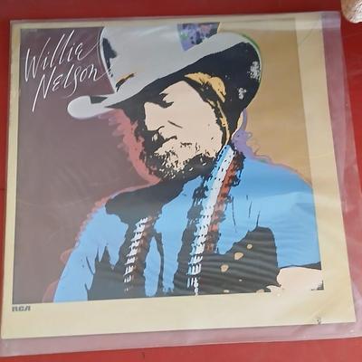 3 Vintage Outlaw Country Vinyl Records – Willie Nelson, Waylon Jennings, Merle Haggard