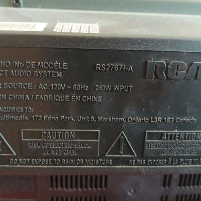 RCA RS2675A Compact Audio System with Speakers and Antenna