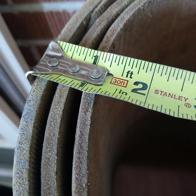 Upholstery and Crafting Materials – Scraps of Vinyl, and small roll of leather