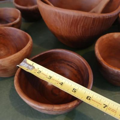 Kalmar Teak Wood Salad Bowl Set – Made in Thailand (9-Piece)