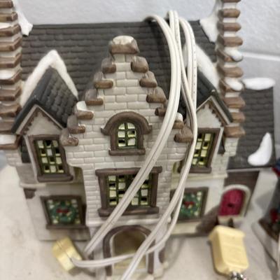 Christmas village pieces and more decor