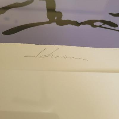 Pencil Signed "Man a Dancing" Wall Art Print (BR2-EL)