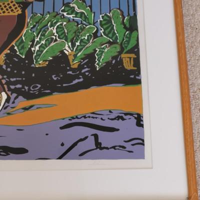 Pencil Signed "Man a Dancing" Wall Art Print (BR2-EL)