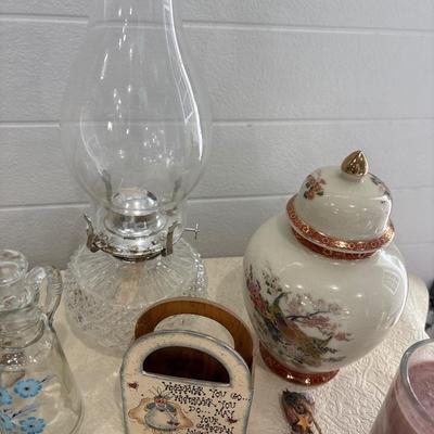 Oil lamp, trinket boxes, and more