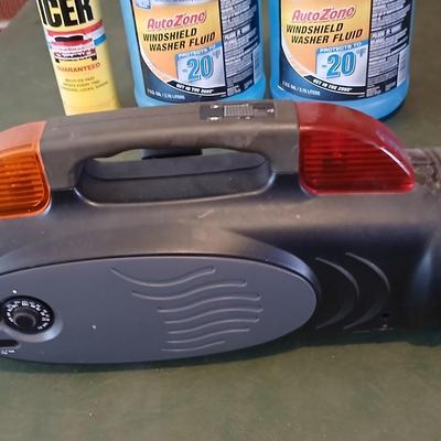 Cold Weather Auto Lot – Washer Fluid, De-Icer, Starting Fluid & Safety Light with an am/fm radio