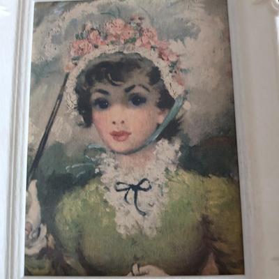 Vintage Figurines & Framed Portrait Lot – 6-Piece Collection