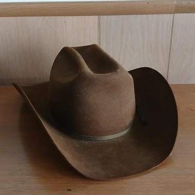 Vintage Bullrider Western Hat – Imported Coney Fur, Size 7