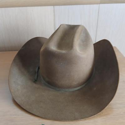 Vintage Bullrider Western Hat – Imported Coney Fur, Size 7