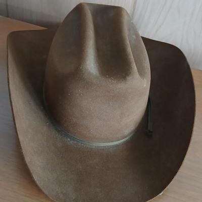 Vintage Bullrider Western Hat – Imported Coney Fur, Size 7