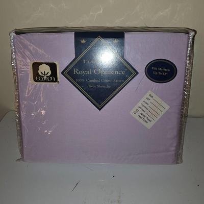 Lavender twin sheet set