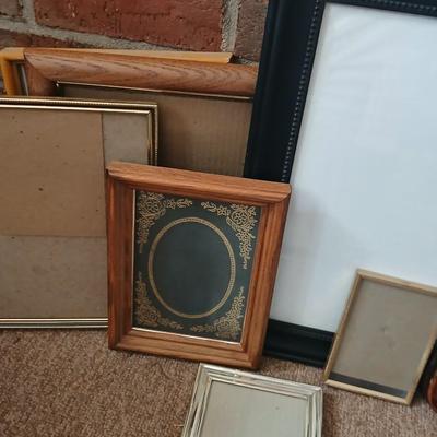 Large Lot of Assorted Picture Frames – Wood, Metal & Decorative Styles