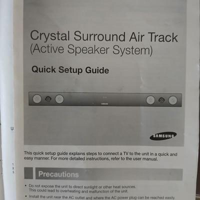 Samsung Crystal Surround Air Track Soundbar & Subwoofer – Model HW-D450