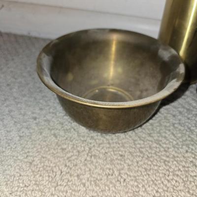Lot of Vintage Ashtrays & Brass Smoker's Set