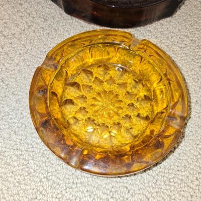 Lot of Vintage Ashtrays & Brass Smoker's Set
