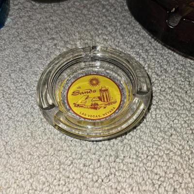 Lot of Vintage Ashtrays & Brass Smoker's Set
