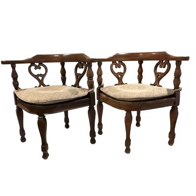 Pair of Vintage Corner Chaira