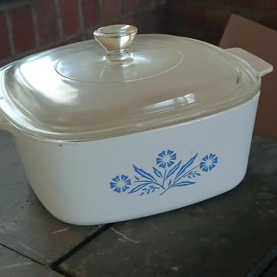 Vintage CorningWare Blue Cornflower Casserole Dish Set – 3 Pieces with Lids