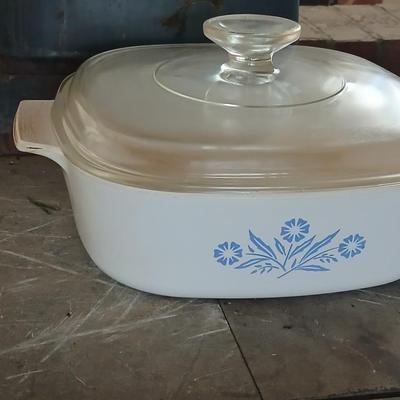 Vintage CorningWare Blue Cornflower Casserole Dish Set – 3 Pieces with Lids