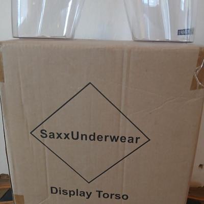 Saxx Underwear Clear Plastic Display Torso