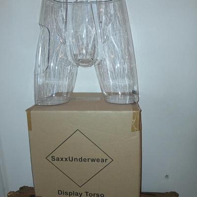 Saxx Underwear Clear Plastic Display Torso