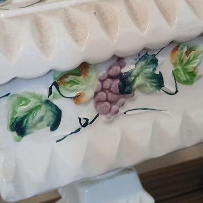 Mixed Lot of Decorative Vintage and Art Glass - FireKing large milk glass dish