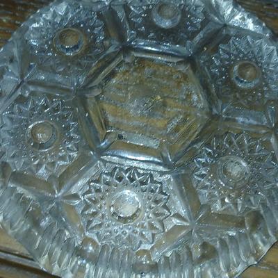 Mixed Lot of Decorative Vintage and Art Glass - FireKing large milk glass dish