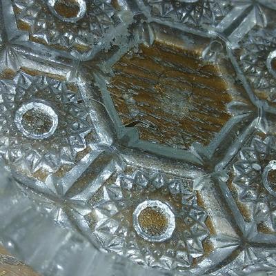 Mixed Lot of Decorative Vintage and Art Glass - FireKing large milk glass dish