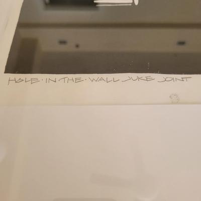 Pencil Signed "Hole in the Wall Juke Joint" Original Wall Art (BR2-EL)