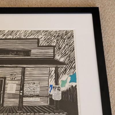 Pencil Signed "Hole in the Wall Juke Joint" Original Wall Art (BR2-EL)