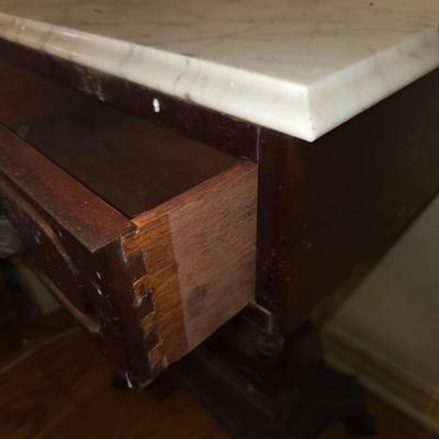 Marble top end table