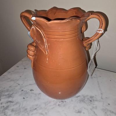 Dark peach colored vase