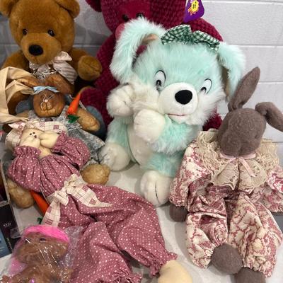 Balloons, puzzles, stuffed animals