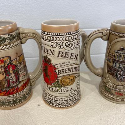 6 Stroh’s steins