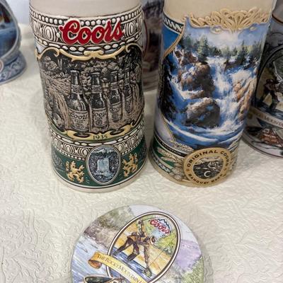 11 Coors steins