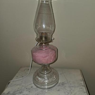 Kerosene lamp turned electric