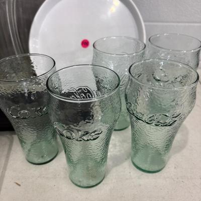 Coca-Cola glasses and kitchen items