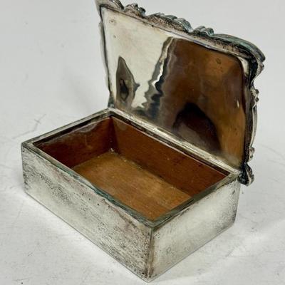 Vintage 925 Sterling Silver Cigar / Cigarette box or Trinket Box
