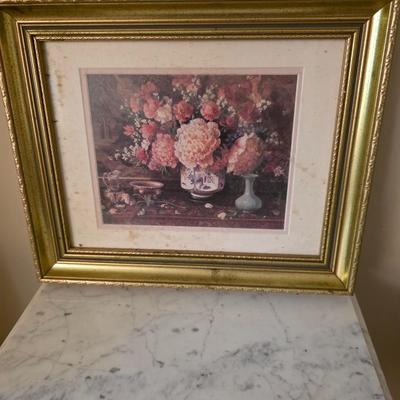 Floral framed print