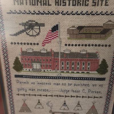 Cross stitched Fort Smith historic site