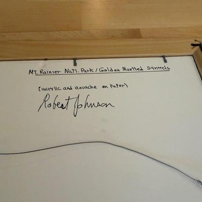 MT. Rainer Natl. Park/Golden Mantled Squirrels by Robert Johnson (LE-BM)